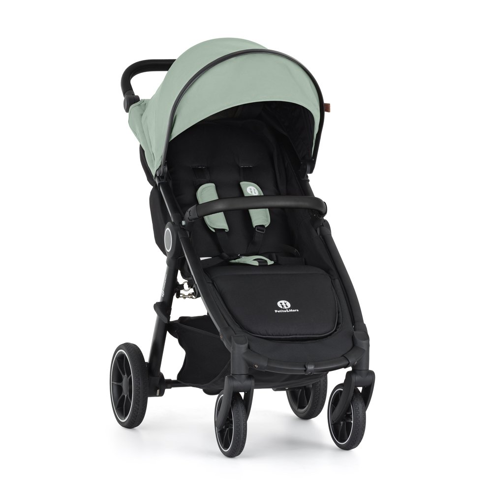 Petite&Mars Kočárek sportovní Street2 RWS Black Iron Green Petite&Mars