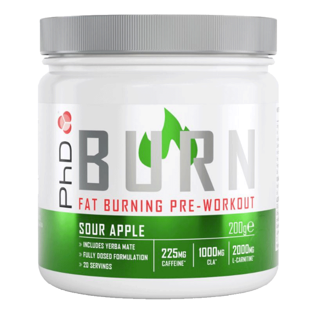 PhD Nutrition Burn Pre-Workout 200g - citron PhD Nutrition