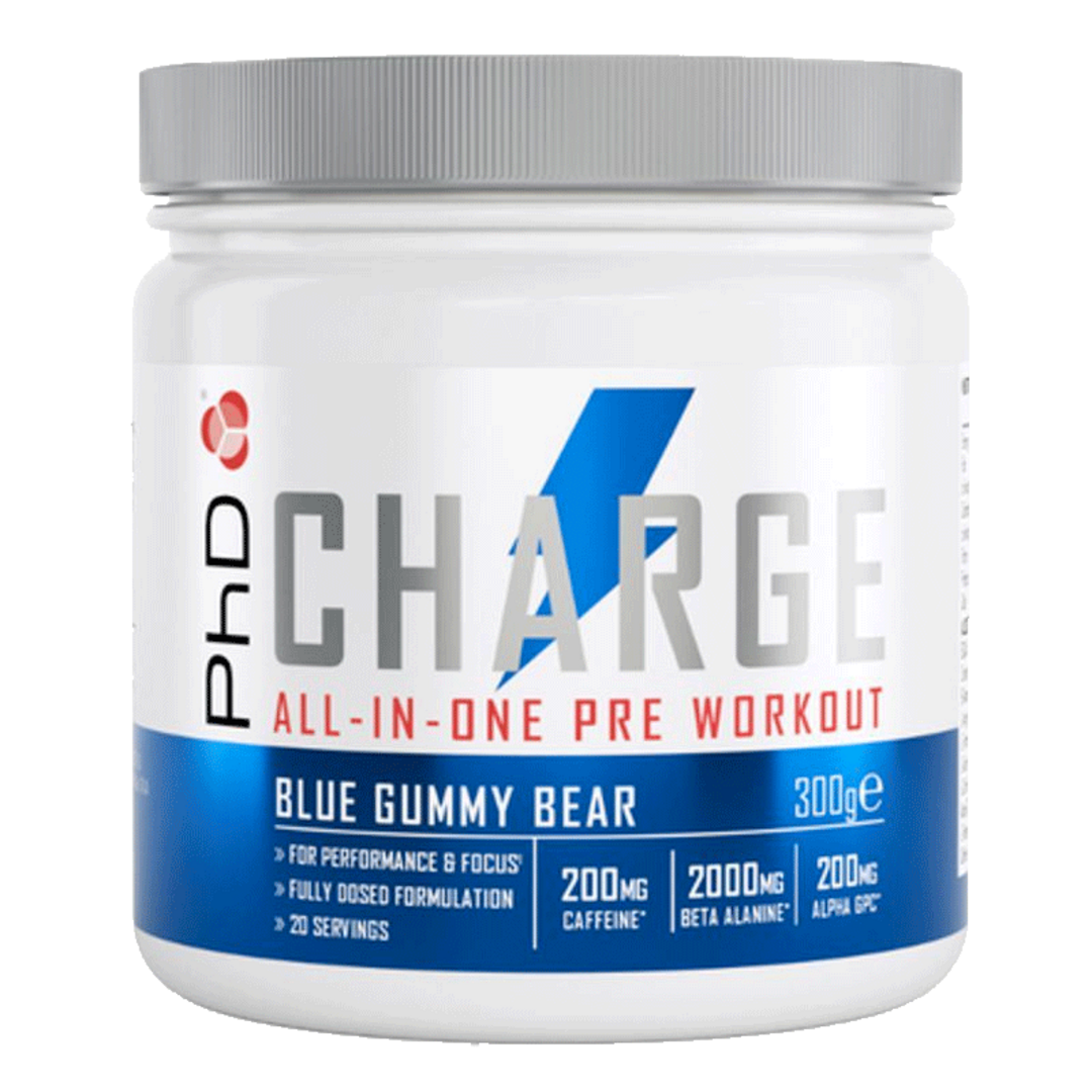 PhD Nutrition Charge Pre-Workout 300g - gumoví medvídci PhD Nutrition