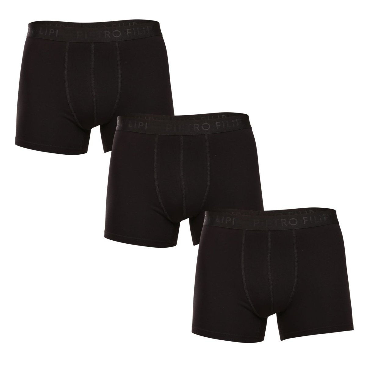 Pietro Filipi 3PACK pánské boxerky černé (3BCL001) XL Pietro Filipi