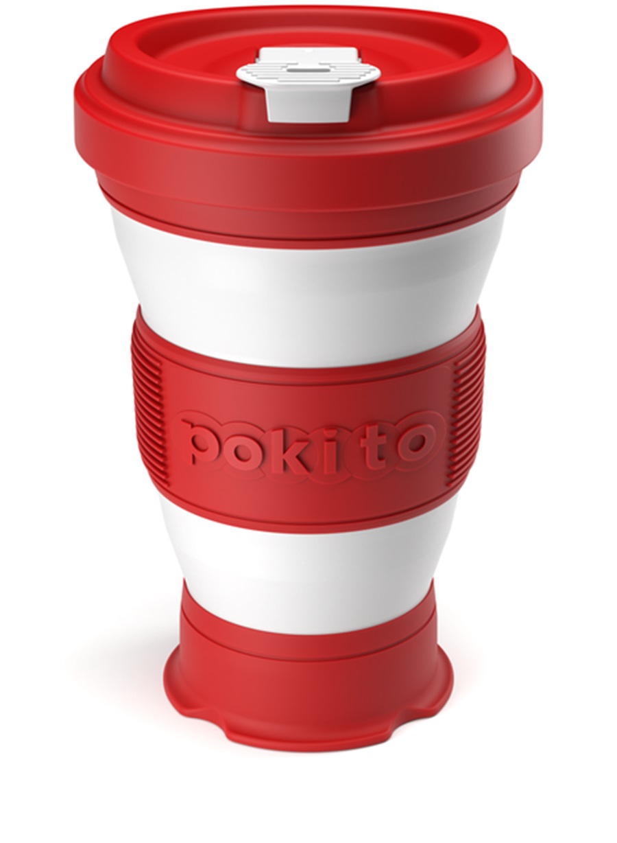 Pokito skládací hrnek do kapsy - červený až 475ml Pokito