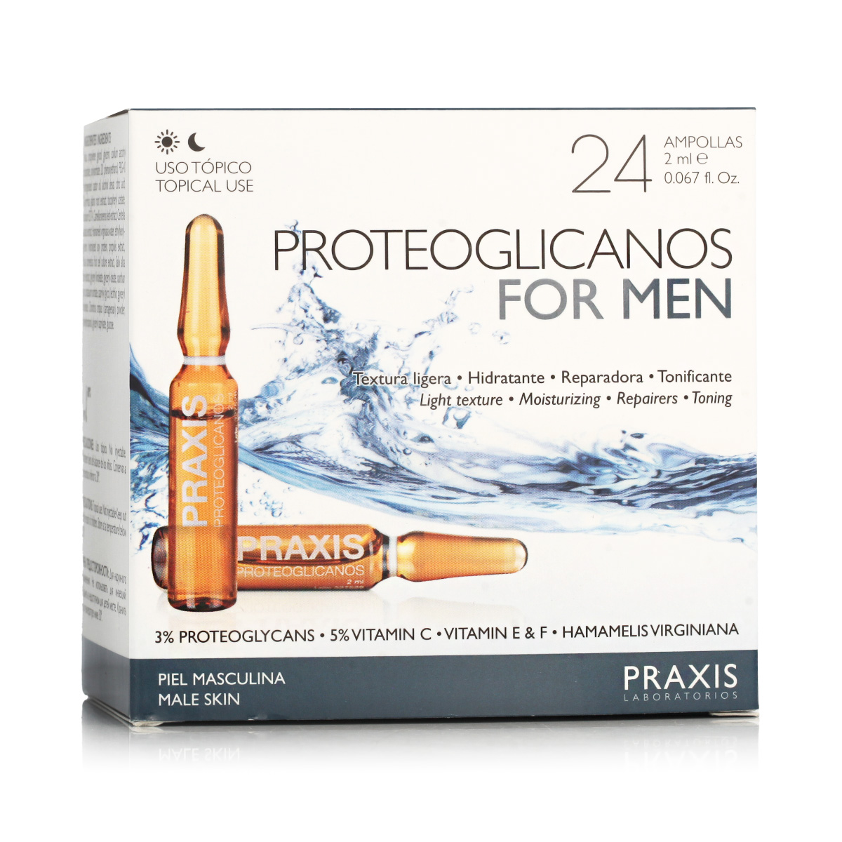 Praxis Laboratorios Proteoglicanos For Men 24 x 2 ml ampoules Praxis Laboratorios