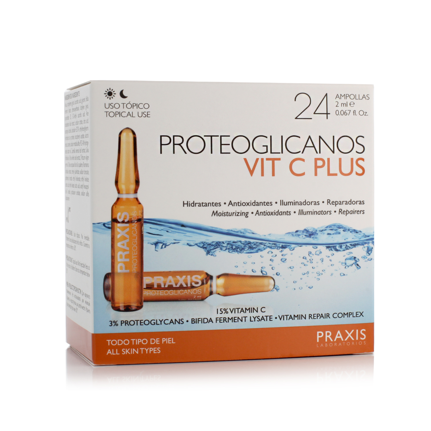 Praxis Laboratorios Proteoglicanos Vit C Plus 24 x 2 ml ampoules Praxis Laboratorios