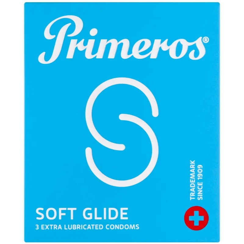 Primeros Soft Glide – extra lubrikované kondomy (3 ks) Primeros