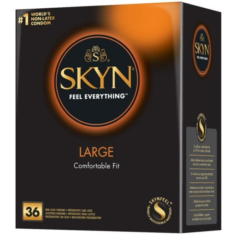 SKYN Large – XL bezlatexové kondomy (36 ks) SKYN