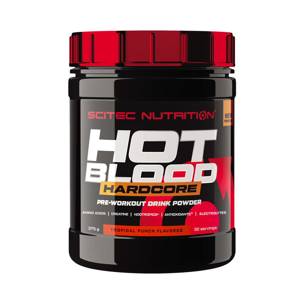 Scitec Nutrition Hot Blood Hardcore 375g - červené plody Scitec Nutrition