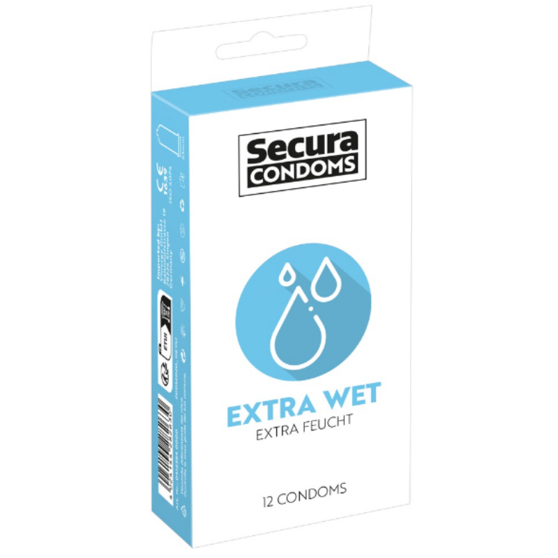 Secura Extra Wet – extra lubrikované kondomy (12 ks) Secura