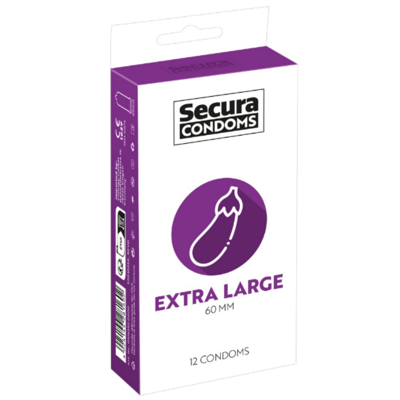 Secura Extra large – velké kondomy (12 ks) Secura