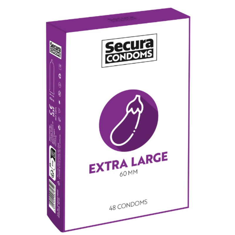 Secura Extra large – velké kondomy (48 ks) Secura