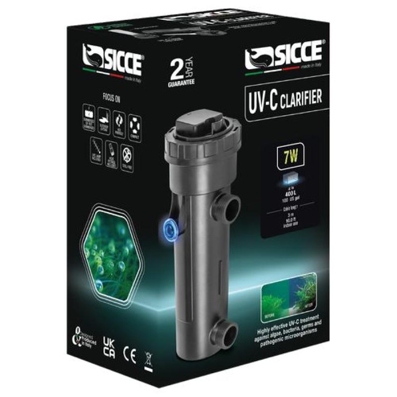 Sicce UV-C Clarifier 7W/3m UV-lampa na ničení řas