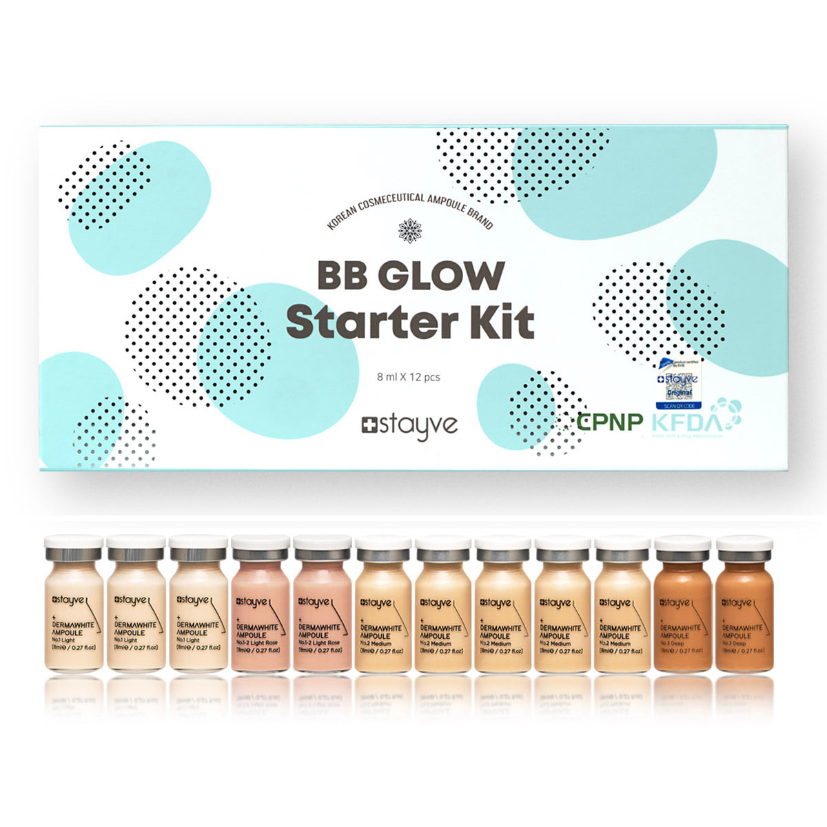 Stayve BB Glow Starter Kit 12 x 8 ml Stayve