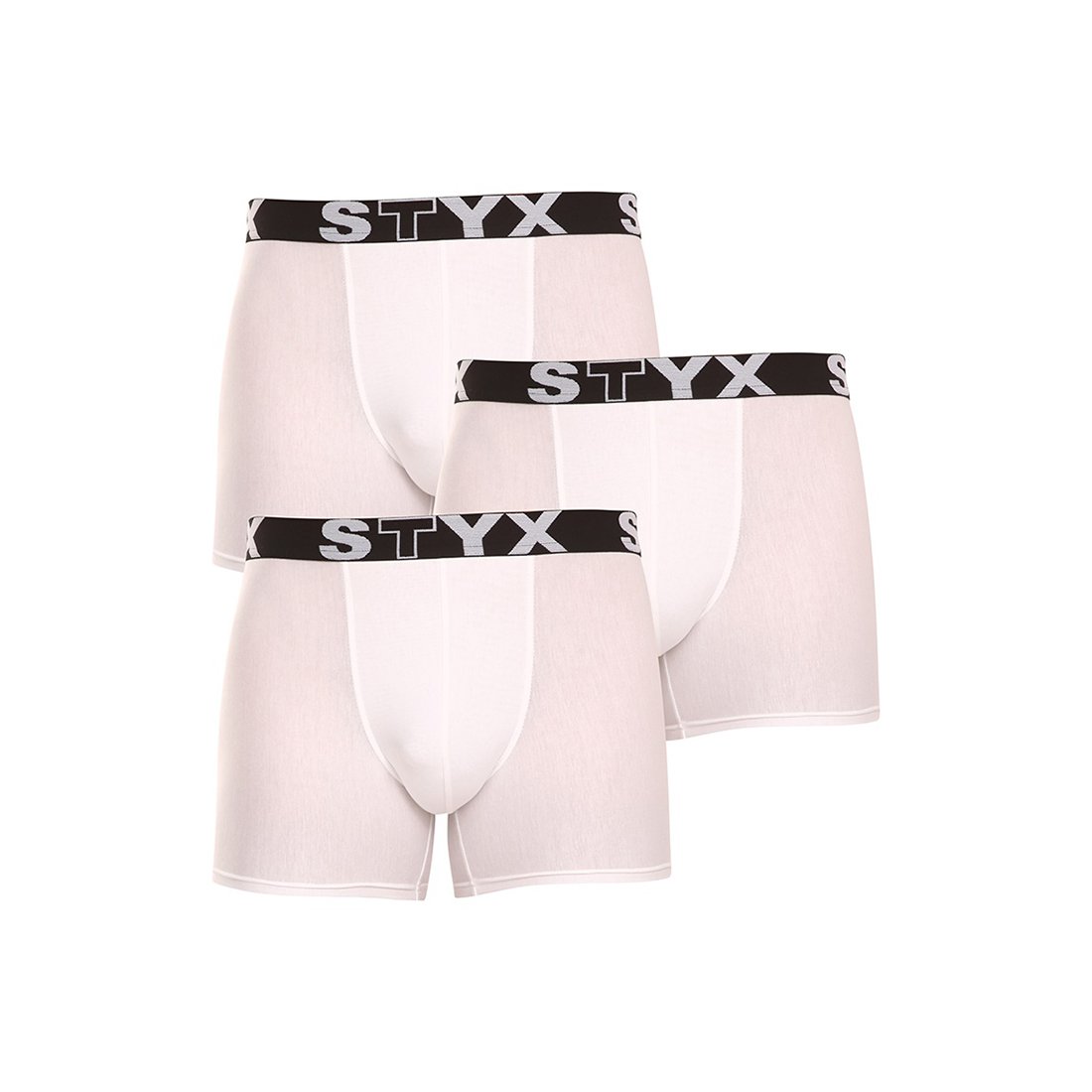 Styx 3PACK pánské boxerky long sportovní guma (U10616161) L Styx