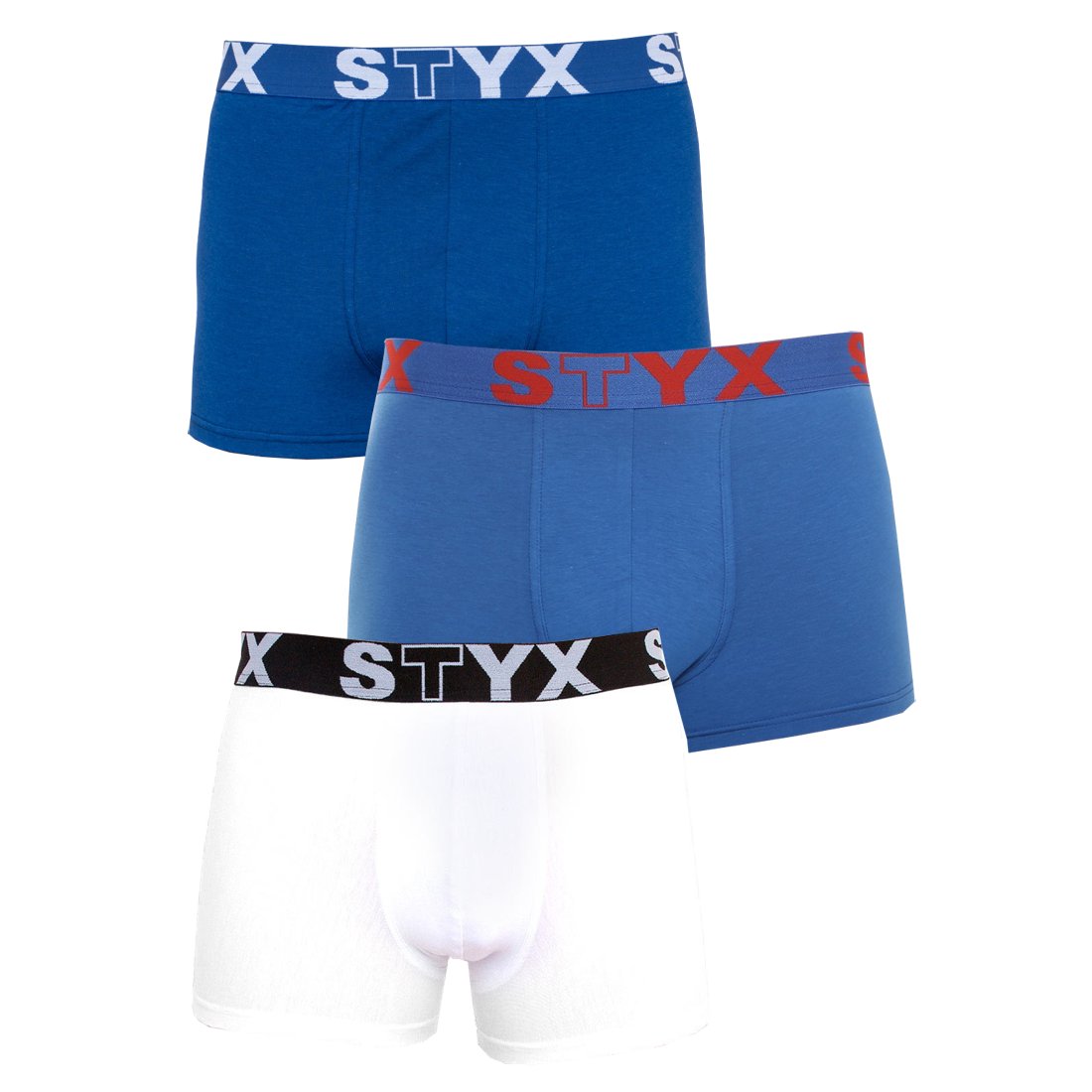 Styx 3PACK pánské boxerky sportovní guma nadrozměr vícebarevné (R9676861) 3XL Styx