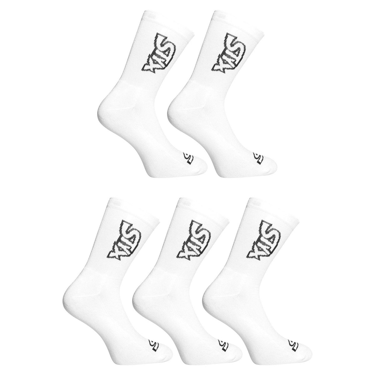 Styx 5PACK ponožky vysoké bílé (5HV1061) XL Styx