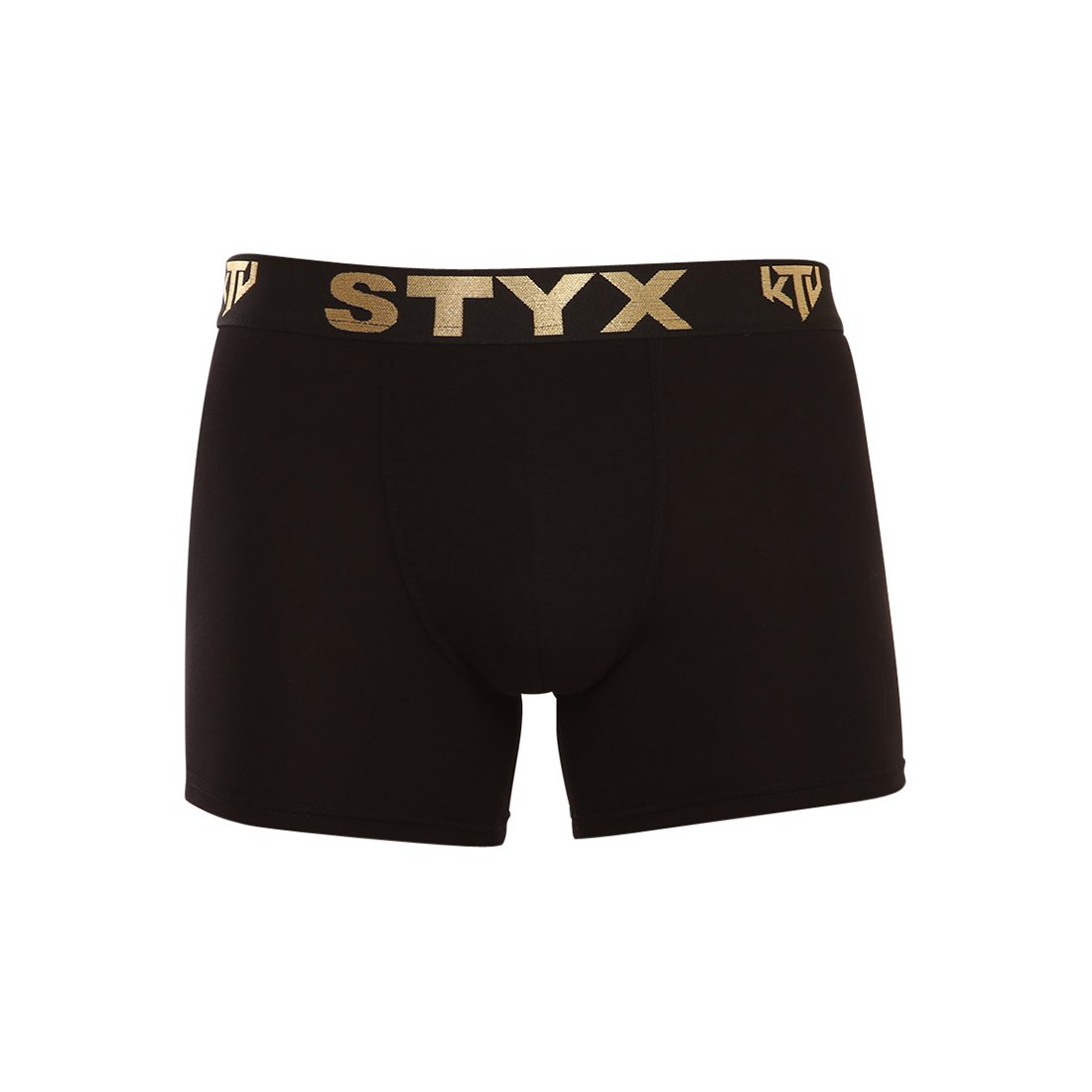 Styx Pánské boxerky / KTV long sportovní guma černé - černá guma (UTC960) XL Styx