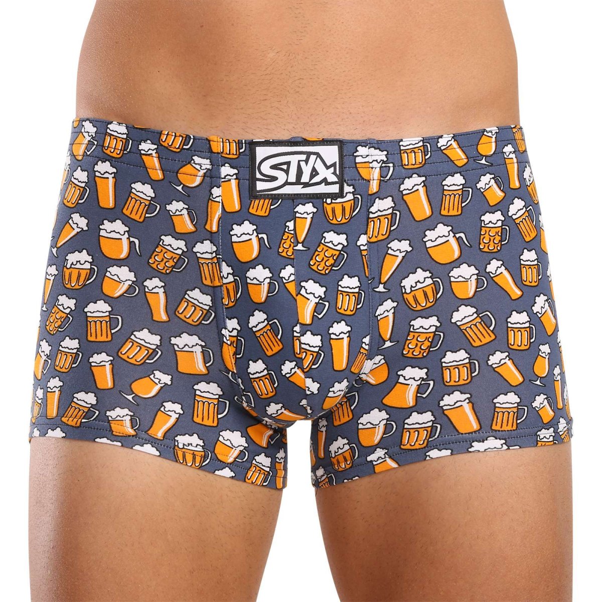 Styx Pánské boxerky art klasická guma pivo (Q1357) L Styx