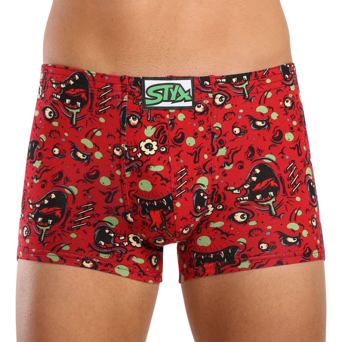 Styx Pánské boxerky art klasická guma zombie (Q1451) XXL Styx