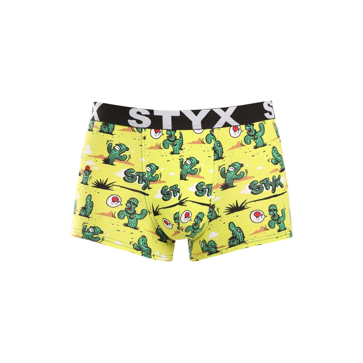 Styx Pánské boxerky art sportovní guma kaktusy (G1351) XL Styx