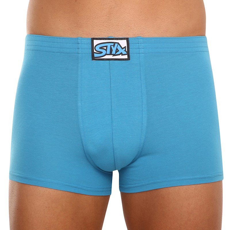 Styx Pánské boxerky klasická guma modré (Q969) M Styx