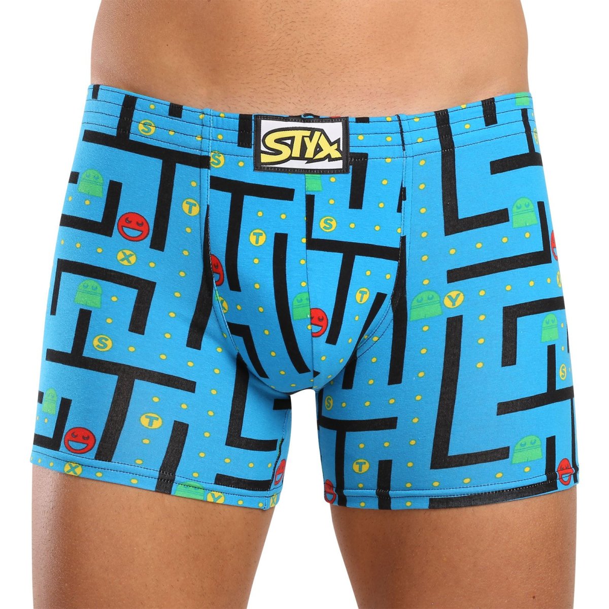 Styx Pánské boxerky long art klasická guma hra (F1259) XXL Styx