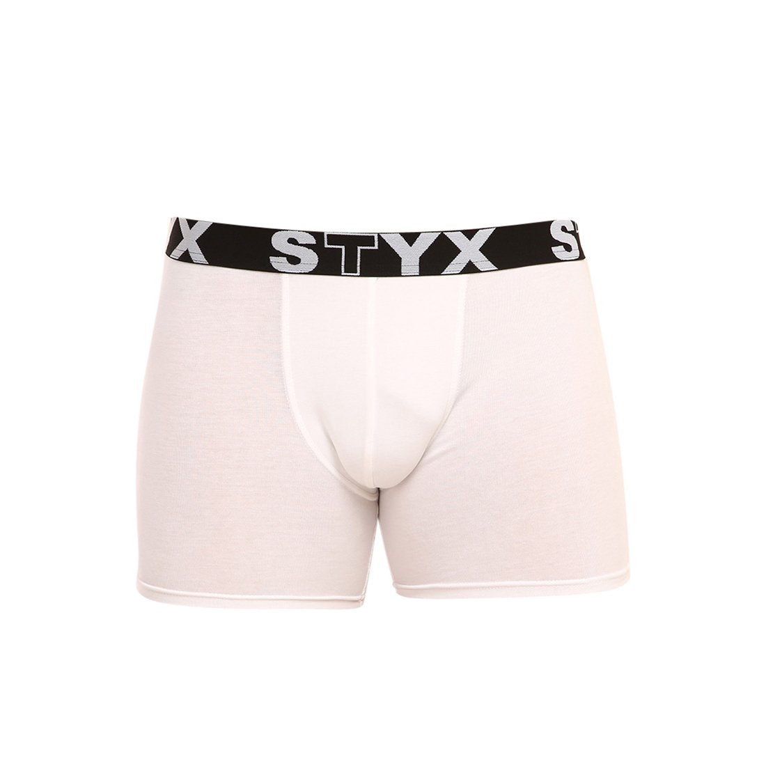 Styx Pánské boxerky long sportovní guma bílé (U1061) L Styx