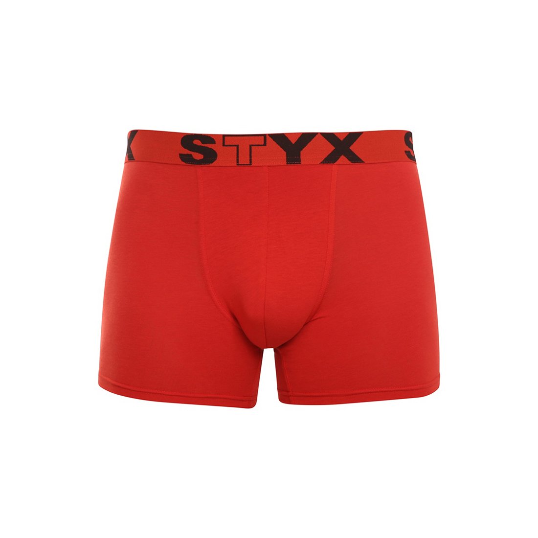 Styx Pánské boxerky long sportovní guma červené (U1064) L Styx