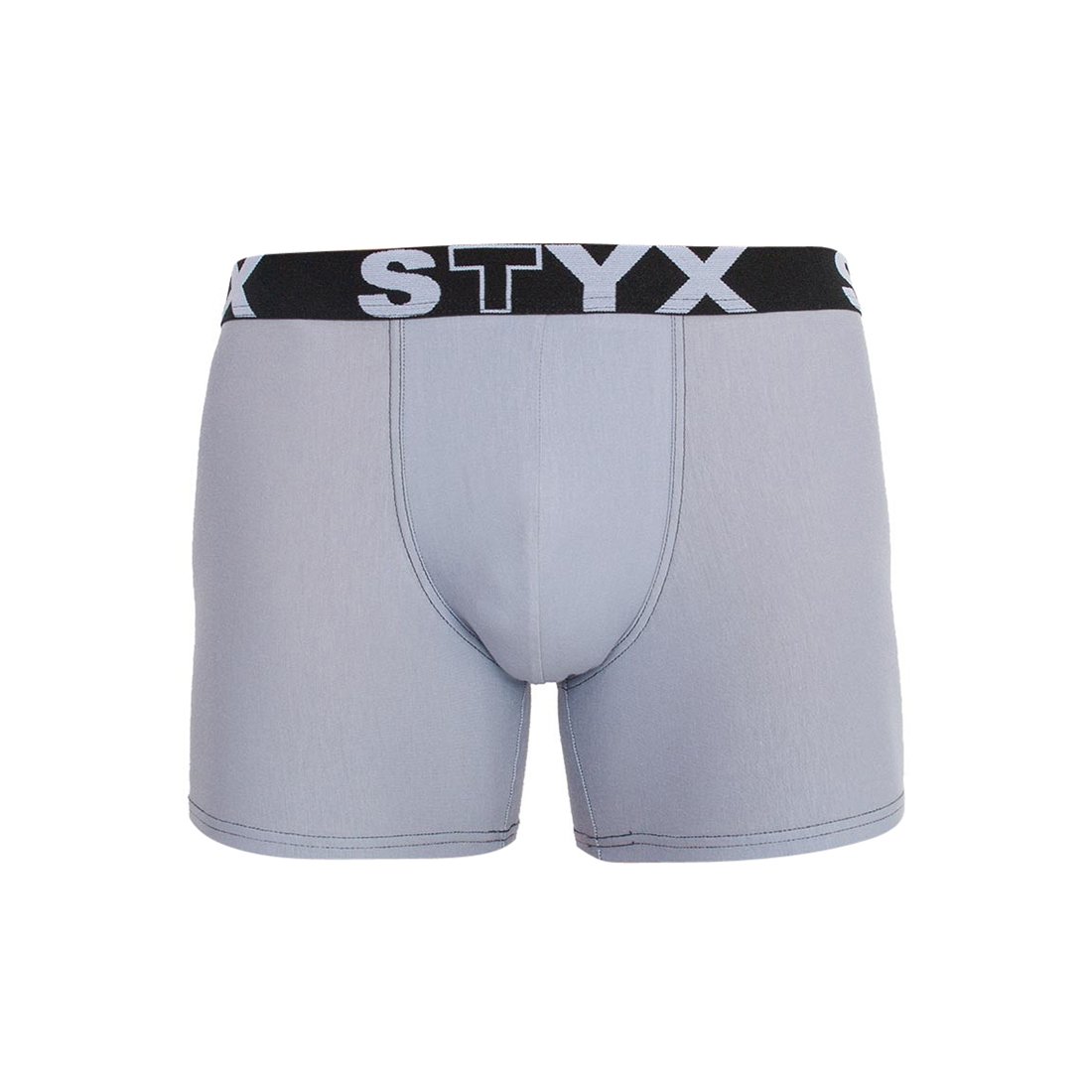 Styx Pánské boxerky long sportovní guma světle šedé (U1067) L Styx