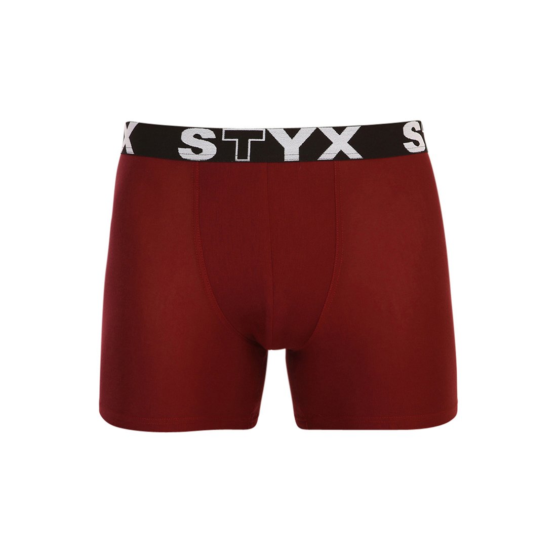 Styx Pánské boxerky long sportovní guma vínové (U1060) L Styx