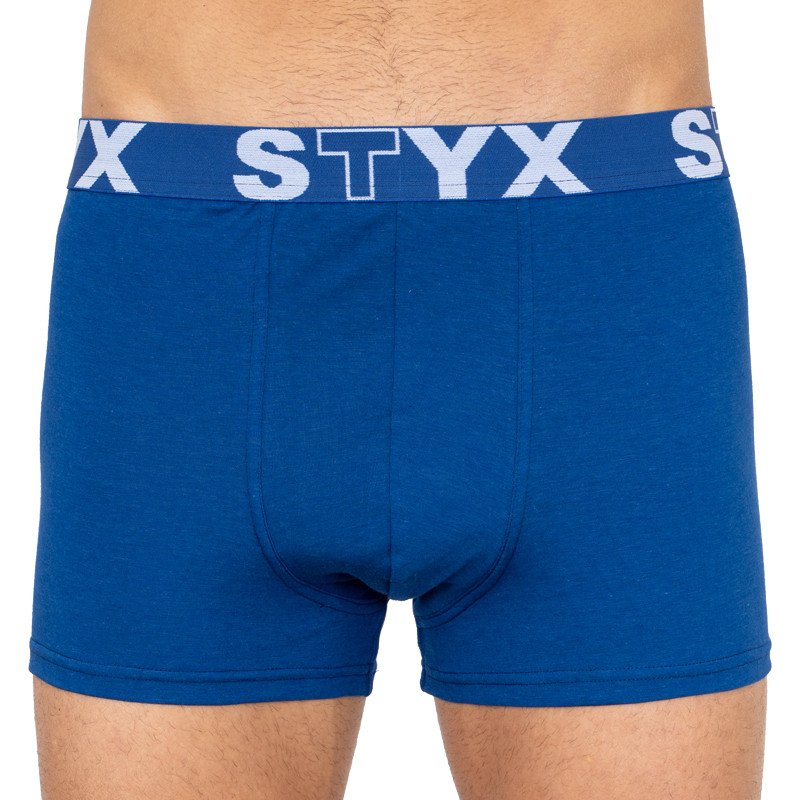 Styx Pánské boxerky sportovní guma nadrozměr tmavě modré (R968) 3XL Styx