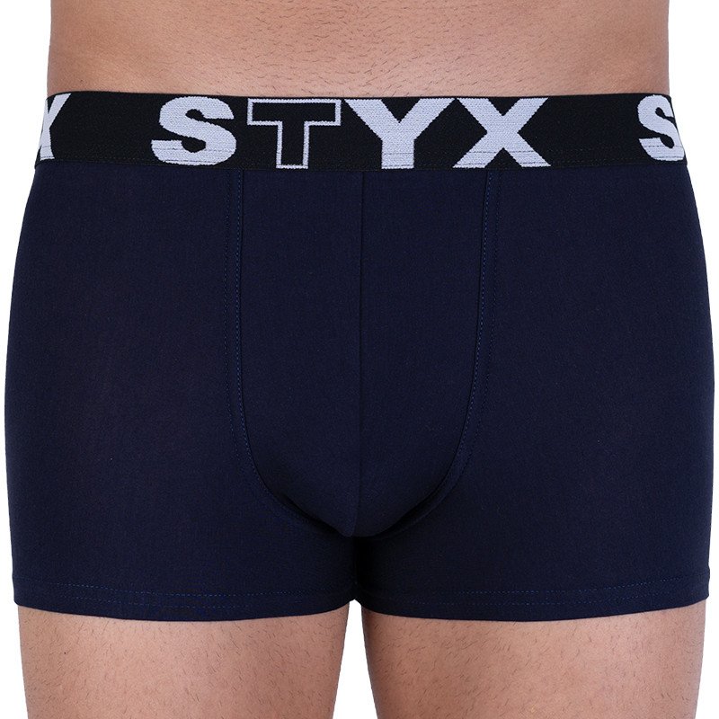 Styx Pánské boxerky sportovní guma tmavě modré (G963) S Styx