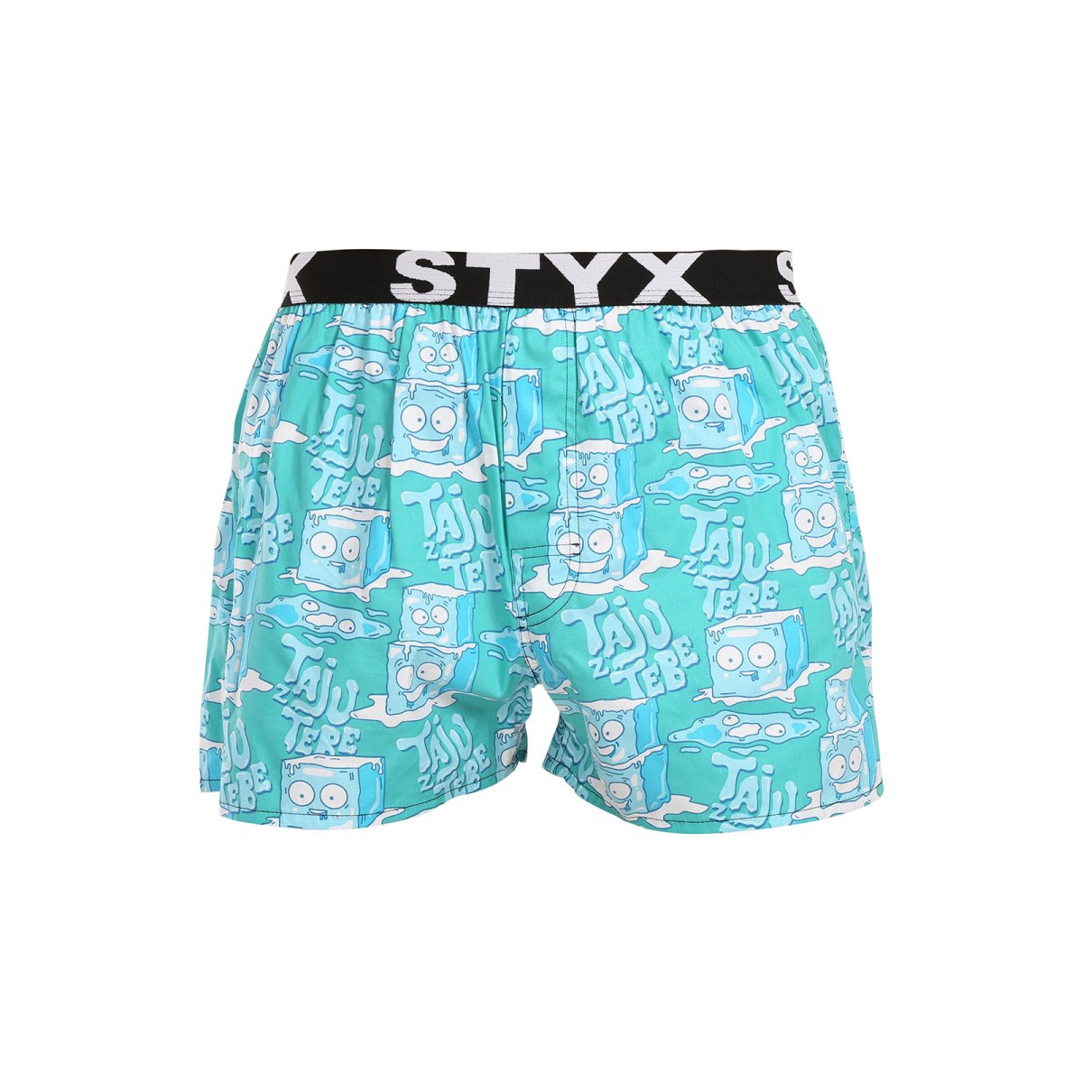 Styx Pánské trenky art sportovní guma ledové kostky (B1657) XL Styx