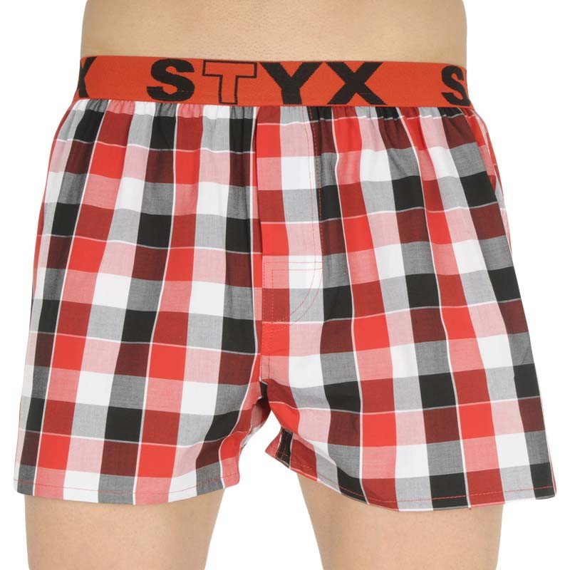 Styx Pánské trenky sportovní guma vícebarevné (B831) L Styx