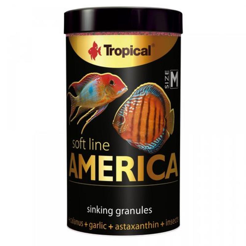 Tropical America M 100ml/60g  krmivo pro masožravé ryby ze severní a jižní Ameriky Tropical