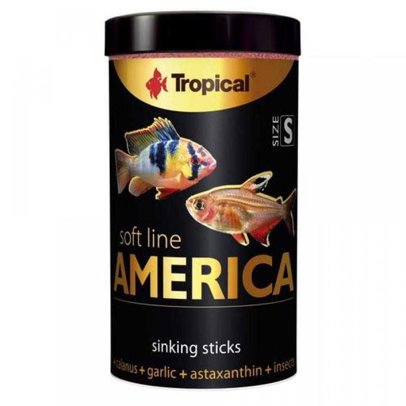 Tropical America S 100ml/56g  krmivo pro masožravé ryby ze severní a jižní Ameriky Tropical