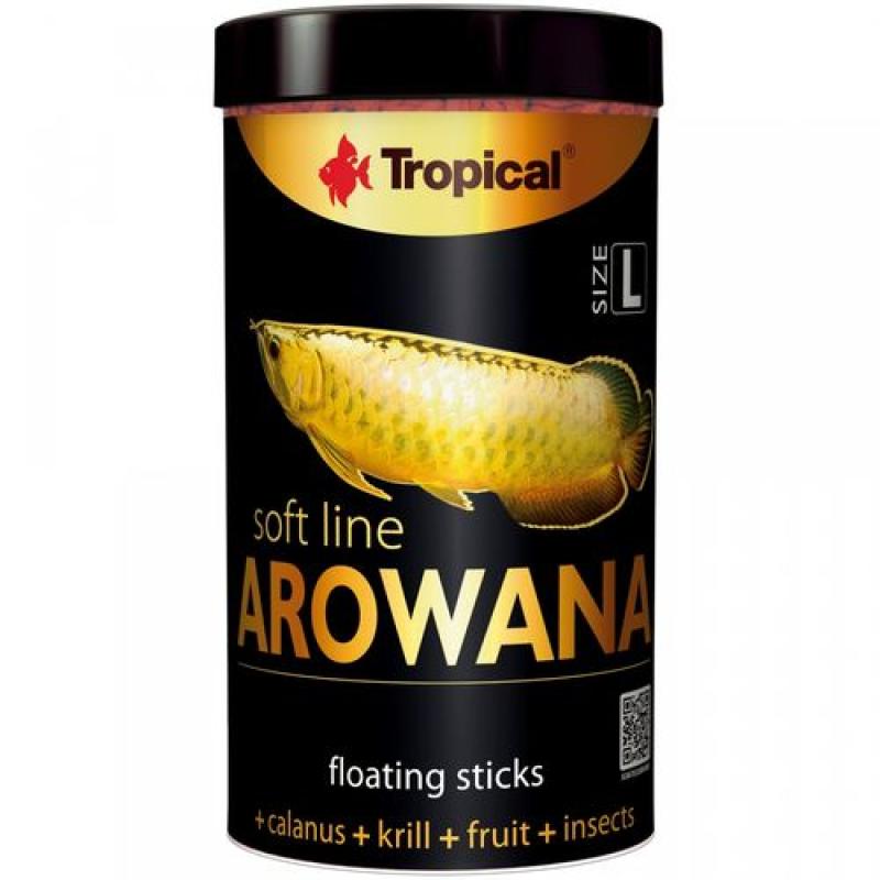 Tropical Arowana L 100ml/32g měkké krmivo ve formě plovoucích tyčinek pro mladé aro Tropical