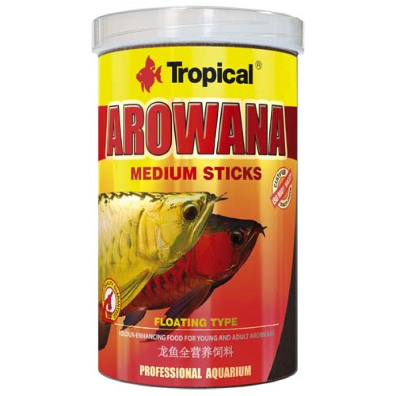 Tropical Arowana Medium 1000ml/360g vyfarbujúce krmivo pro střední cichlidy a mladé A Tropical