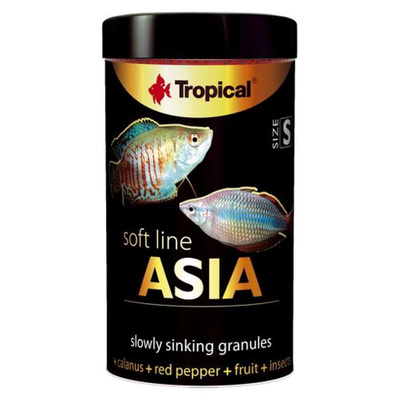 Tropical Asia S 100ml/50g měkké granulované krmivo pro masožravé a všežravé ryby Tropical