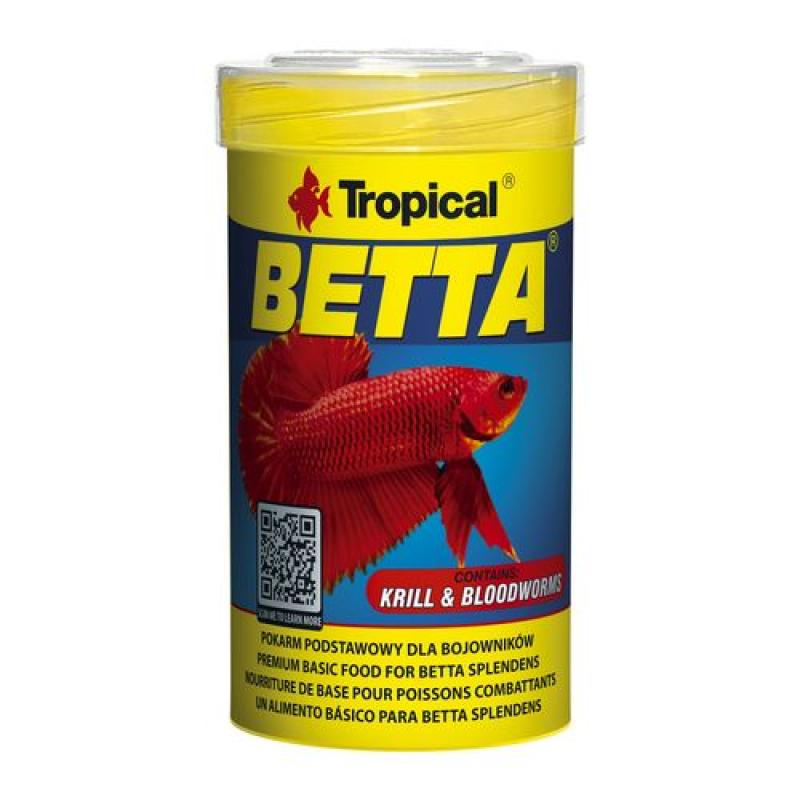 Tropical Betta 100ml/25g základní krmivo pro bojovnice Tropical