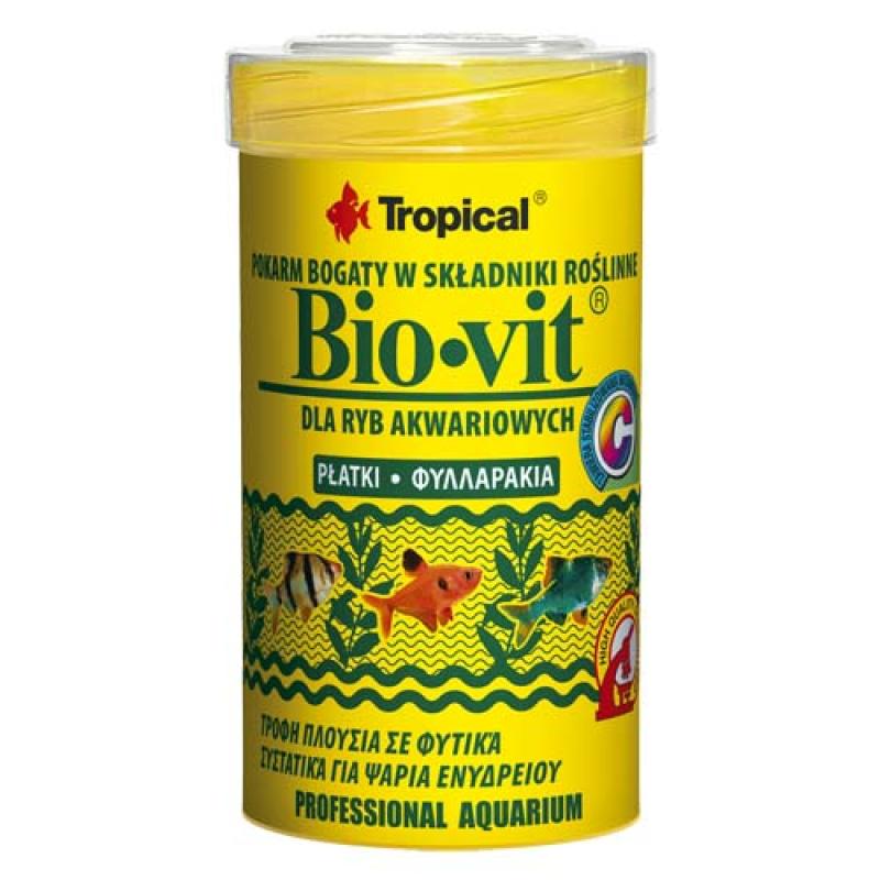 Tropical Bio-vit 100ml/20g krmivo bohaté na rostlinné složky pro akvarijní ryby Tropical