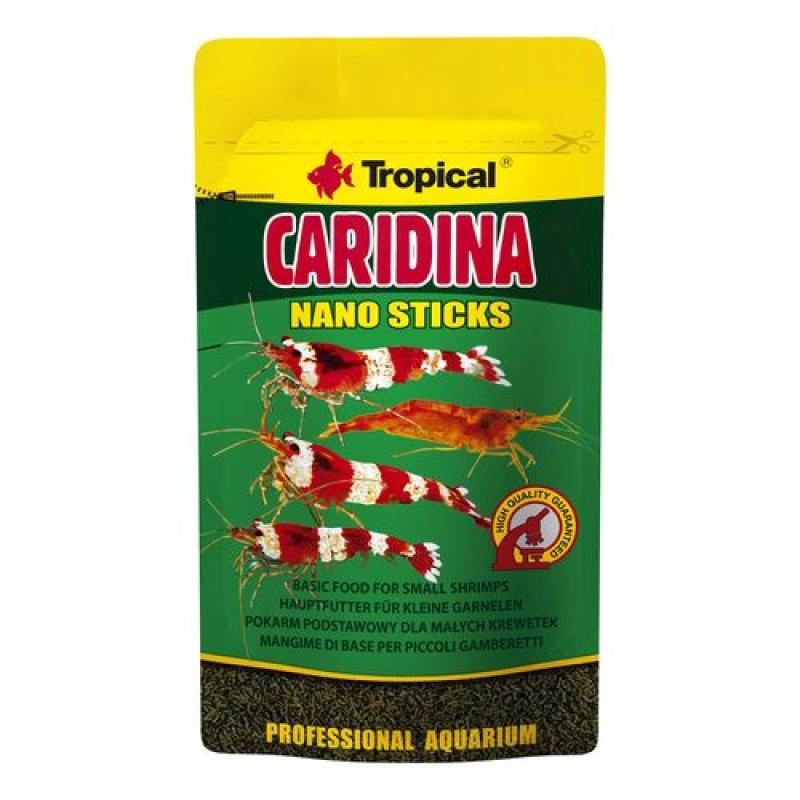 Tropical Caridina Nano Sticks 10g krmivo v podobě tyčiniek pro trpasličí krevetky Tropical