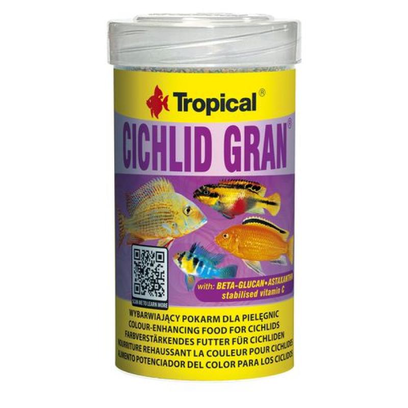 Tropical Cichlid Gran 100ml/55g krmivo s beta-glukanem pro cichlidy Tropical