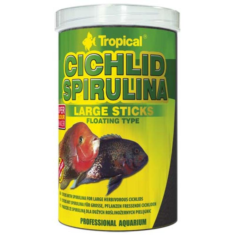 Tropical Cichlid Spirulina Large Sticks 1000ml/300g krmivo ve formě plovoucích tyčinek Tropical