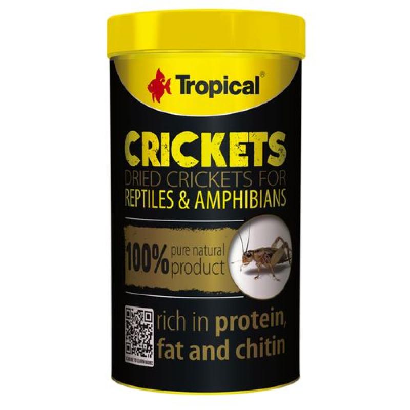 Tropical Crickets 100ml/10g sušených cvrčků pro plazy Tropical