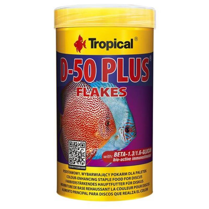 Tropical D-50 Plus 250ml/50g základní vyfarbujúce krmivo pro všechny druhy discusů Tropical