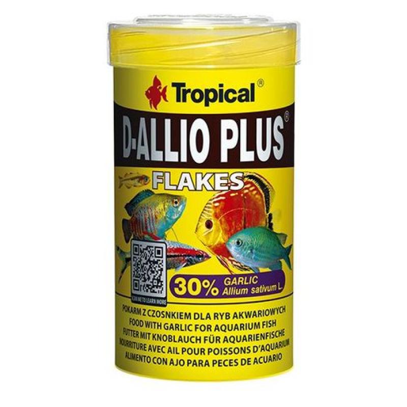 Tropical D-Allio Plus Flakes 100ml/20g vločkové krmivo s dodatkem česneku pro akvarijn Tropical