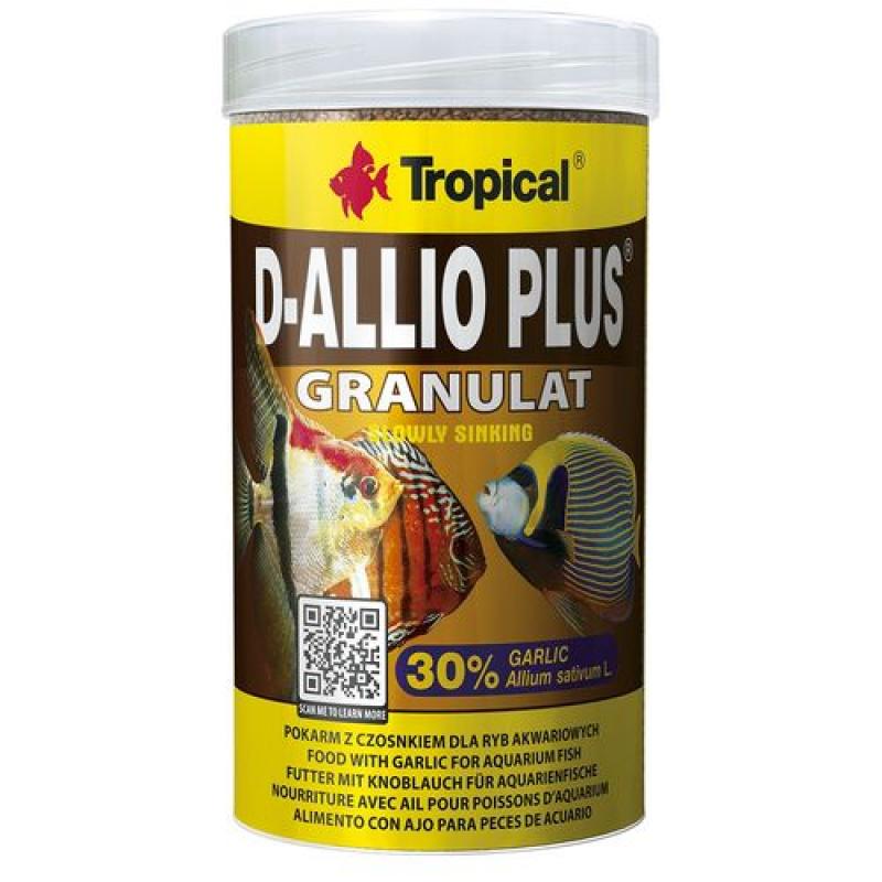 Tropical D-Allio Plus Granulat 100ml/60g granulované krmivo pro ozdobné ryby Tropical