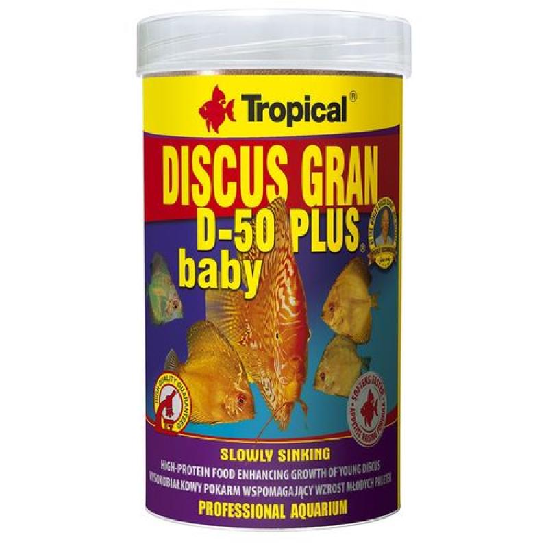 Tropical Discus Gran D-50 Plus Baby 100ml/52g granulované krmivo pro terčovce Tropical