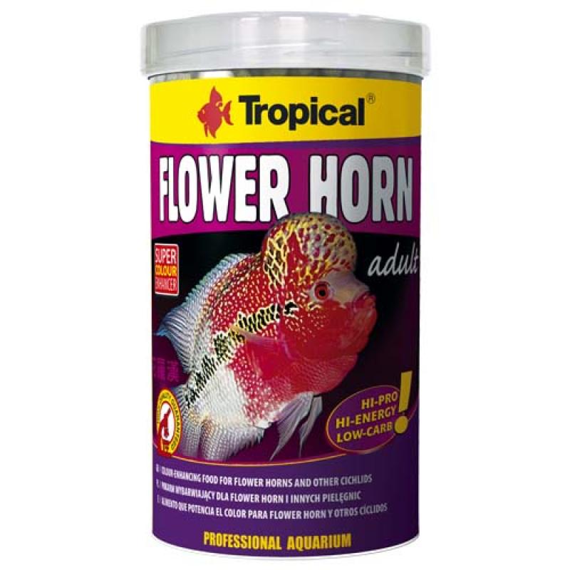 Tropical Flower Horn Adult Pellet 500ml/190g vyfarbujúce krmivo pro Flower Horn a jiné Tropical