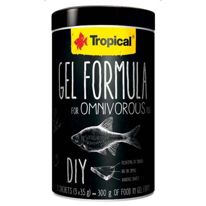 Tropical Gel Formula for Omnivorous Fish 1000ml 3x35g krmivo ve formě želé pro všežr Tropical