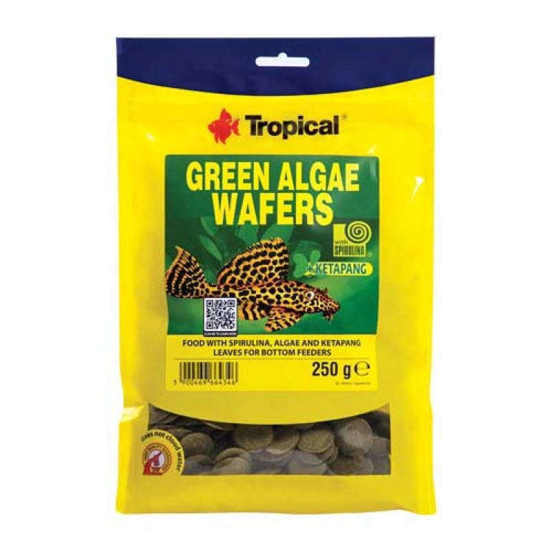 Tropical Green Algae Wafers 250g krmivo ve formě oplatek se spirulinou Tropical